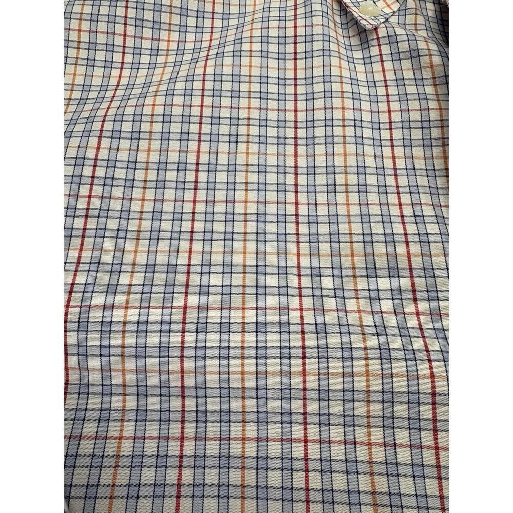 Brooks Brother’s Men’s Large Non-Iron 100% Cotton Plaid Multicolor Button Down - Picture 7 of 8